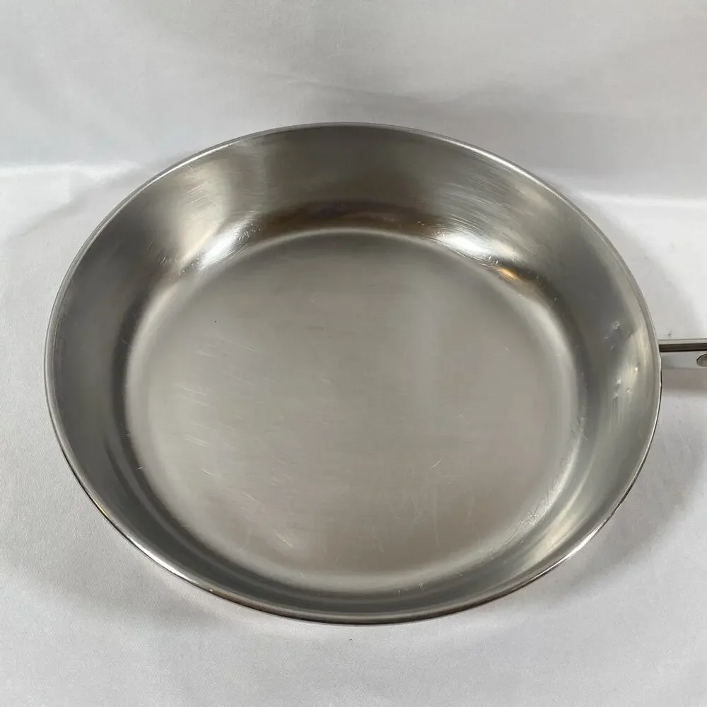 Revere Ware 9” Skillet Frying Pan Lid Copper Bottom Clinton 89 e Stainless Steel